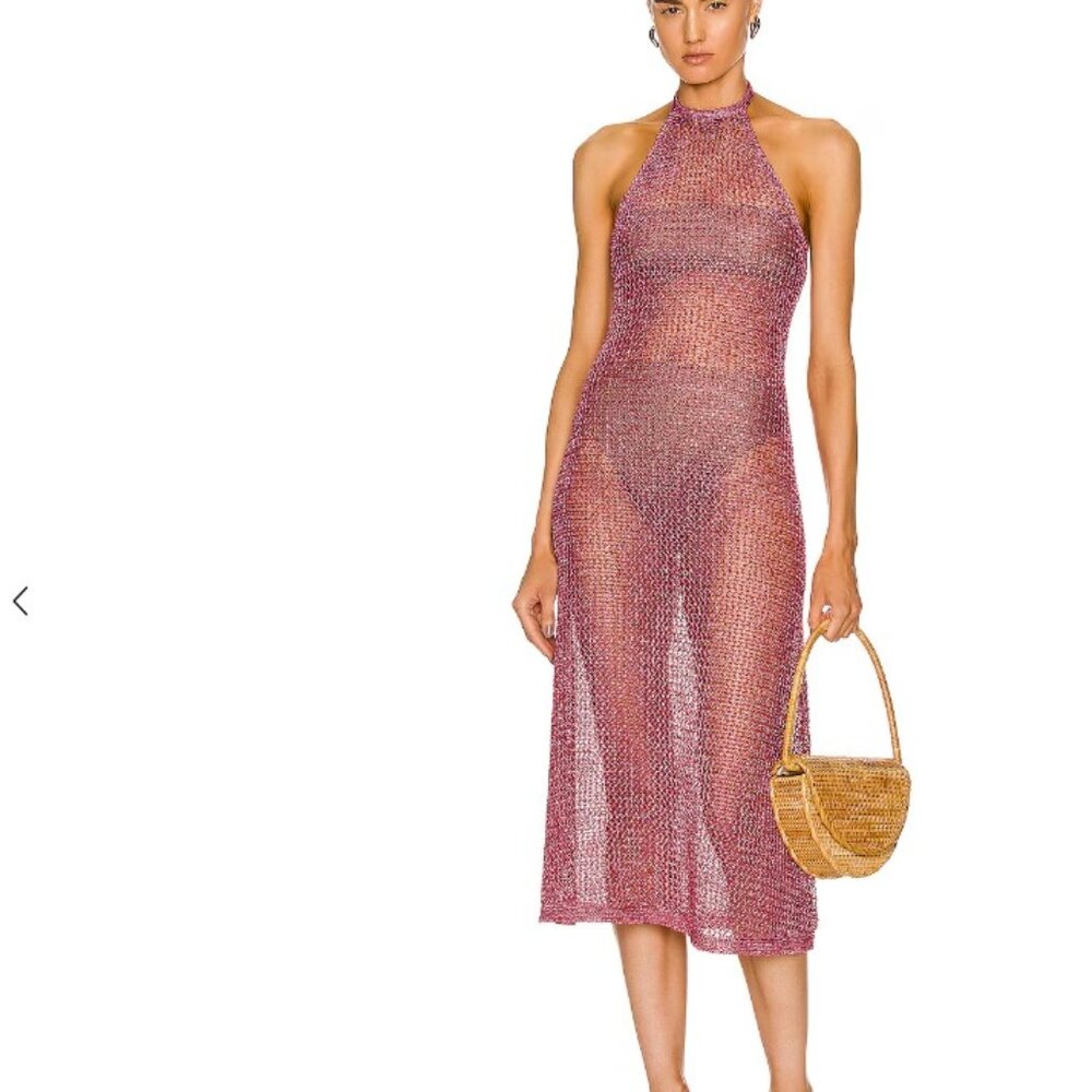 Cult Gaia Aili Knit Crochet Coverup M